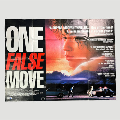 1992 One False Move UK Quad Poster