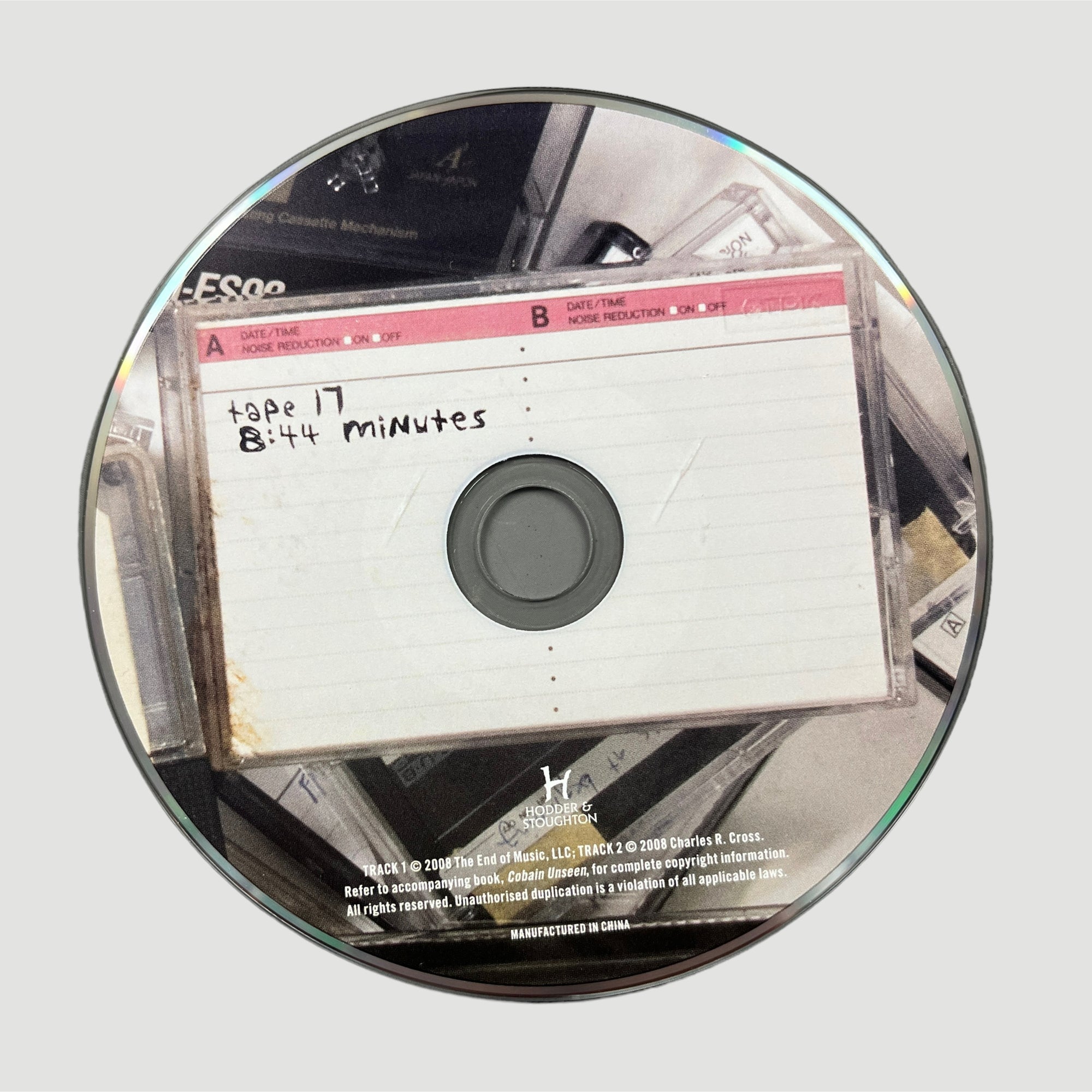 2008 Cobain Unseen by Charles R. Cross + CD 1st Ed.