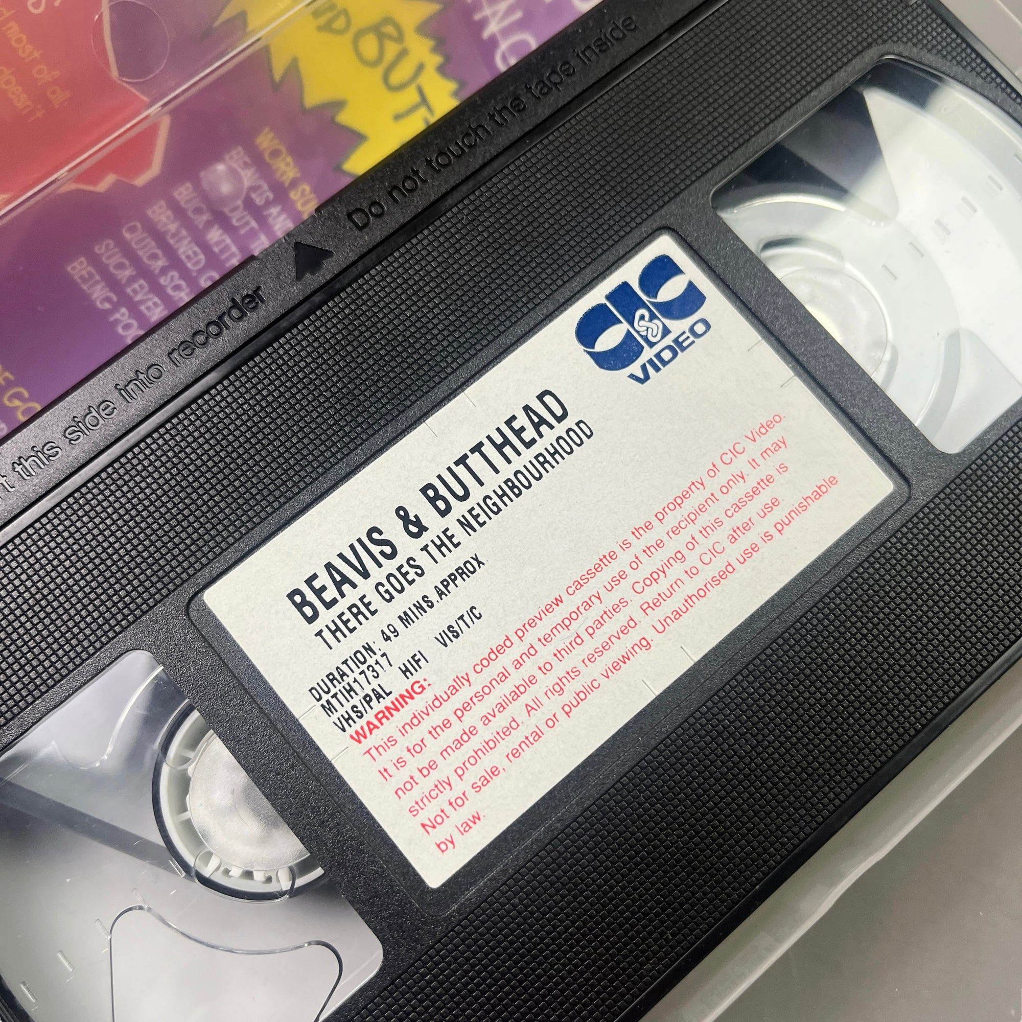 1996 Beavis and Butthead There Goes the Neighbourhood VHS