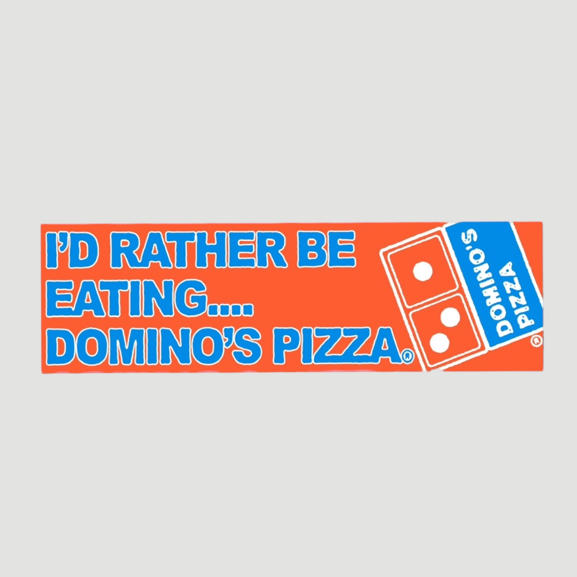 Domino's x UG Red Car Bumper Sticker
