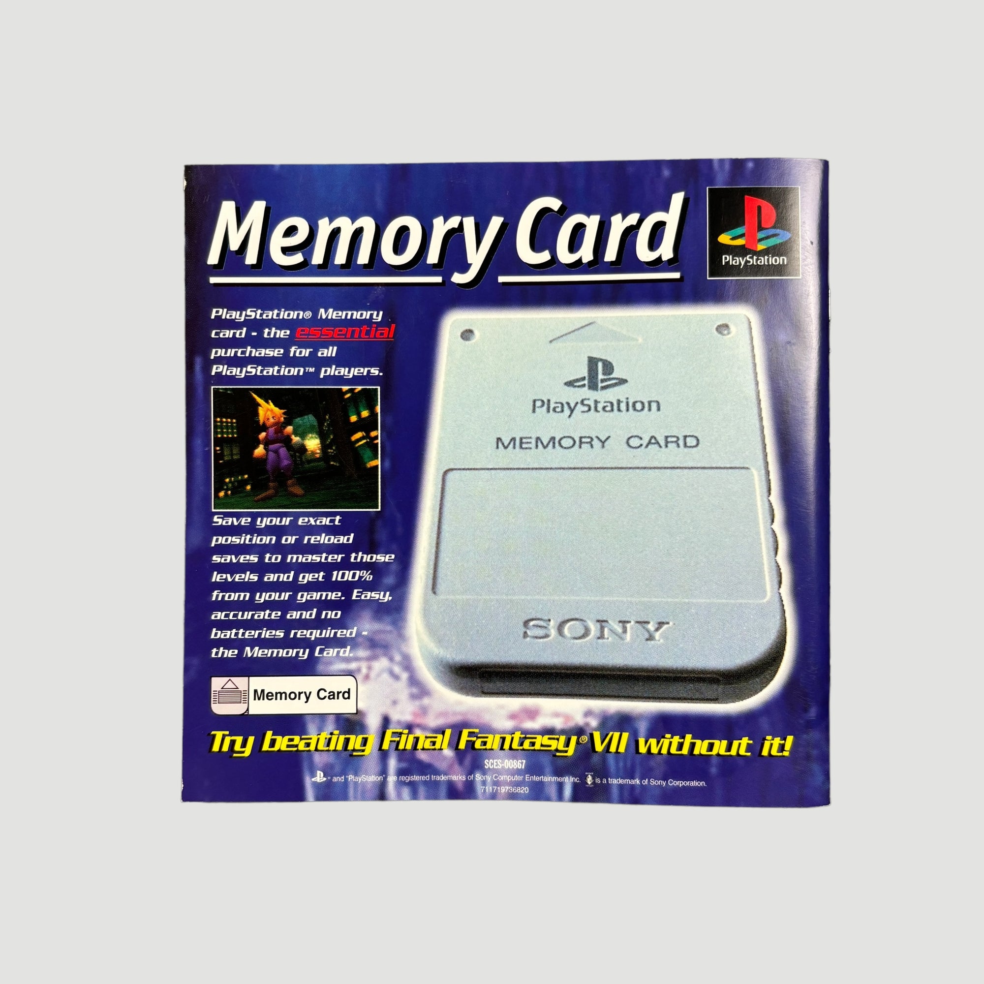 1997 Final Fantasy VII PlayStation 1 (US)