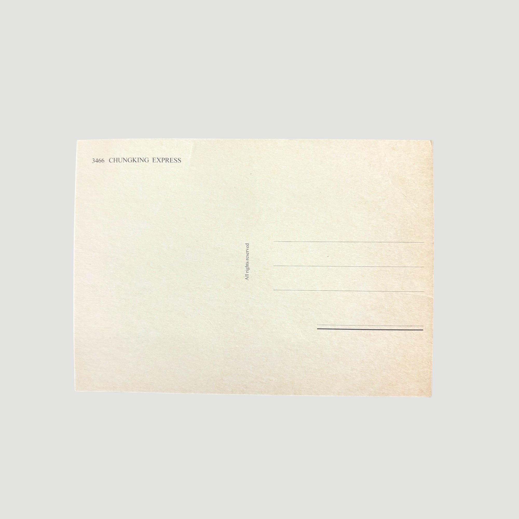 1996 Chungking Express Postcard