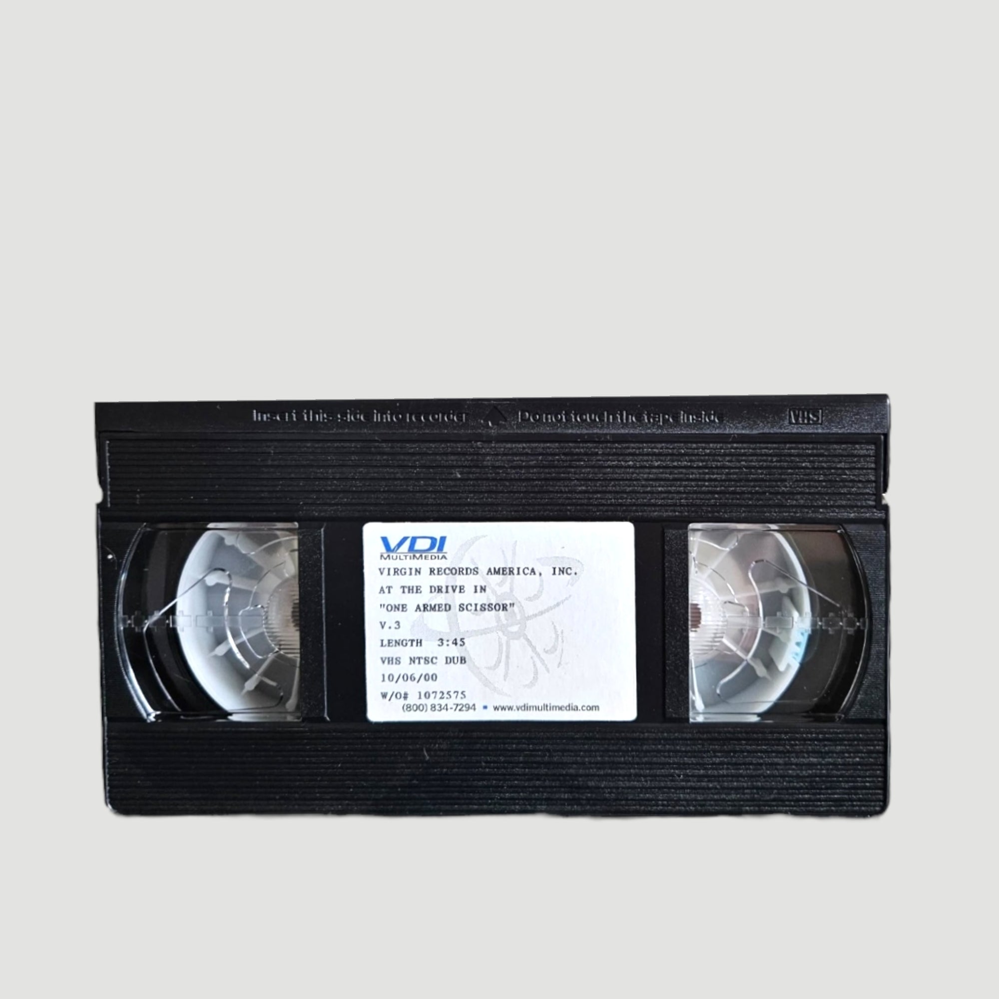 2000 At The Drive-In One Armed Scissor Promo VHS