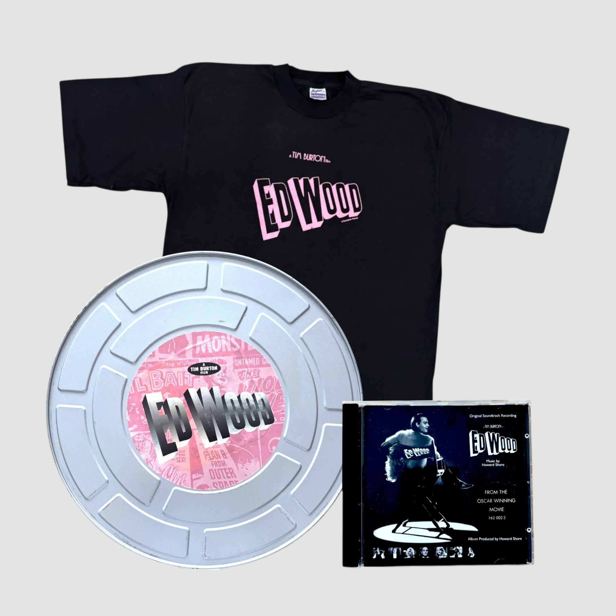 1994 Ed Wood Promo Can T-Shirt/OST CD