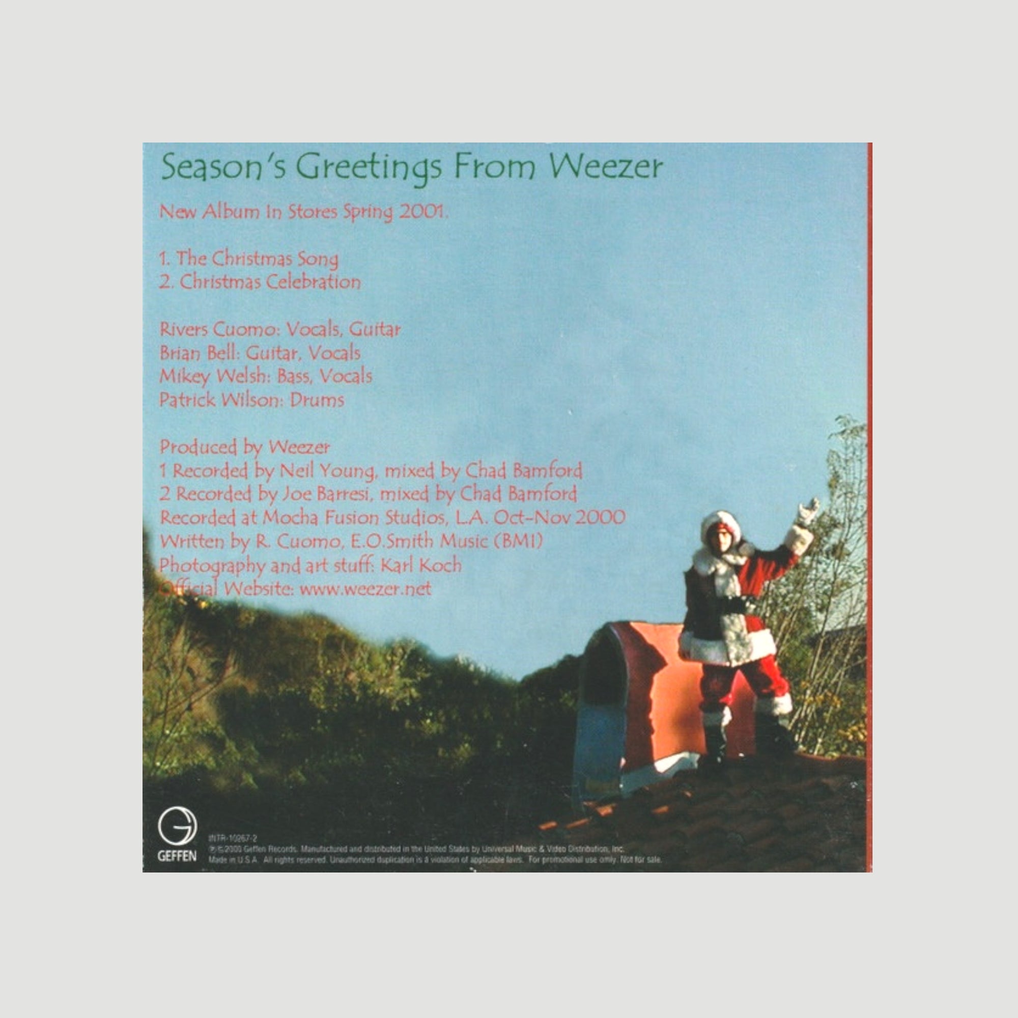 2000 Weezer Christmas CD US CD
