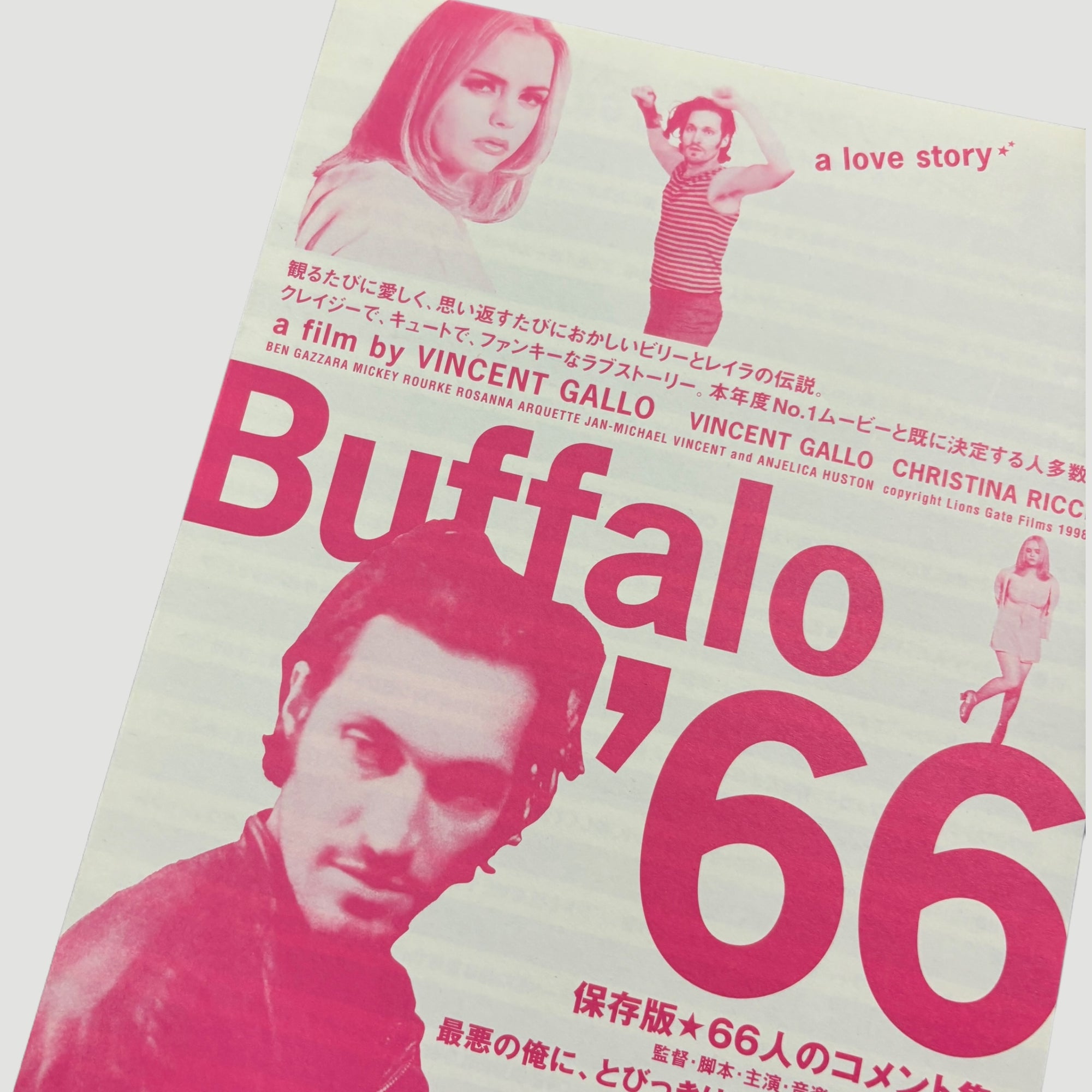 1998 Buffalo 66 Japanese Release Pink Pamphlet