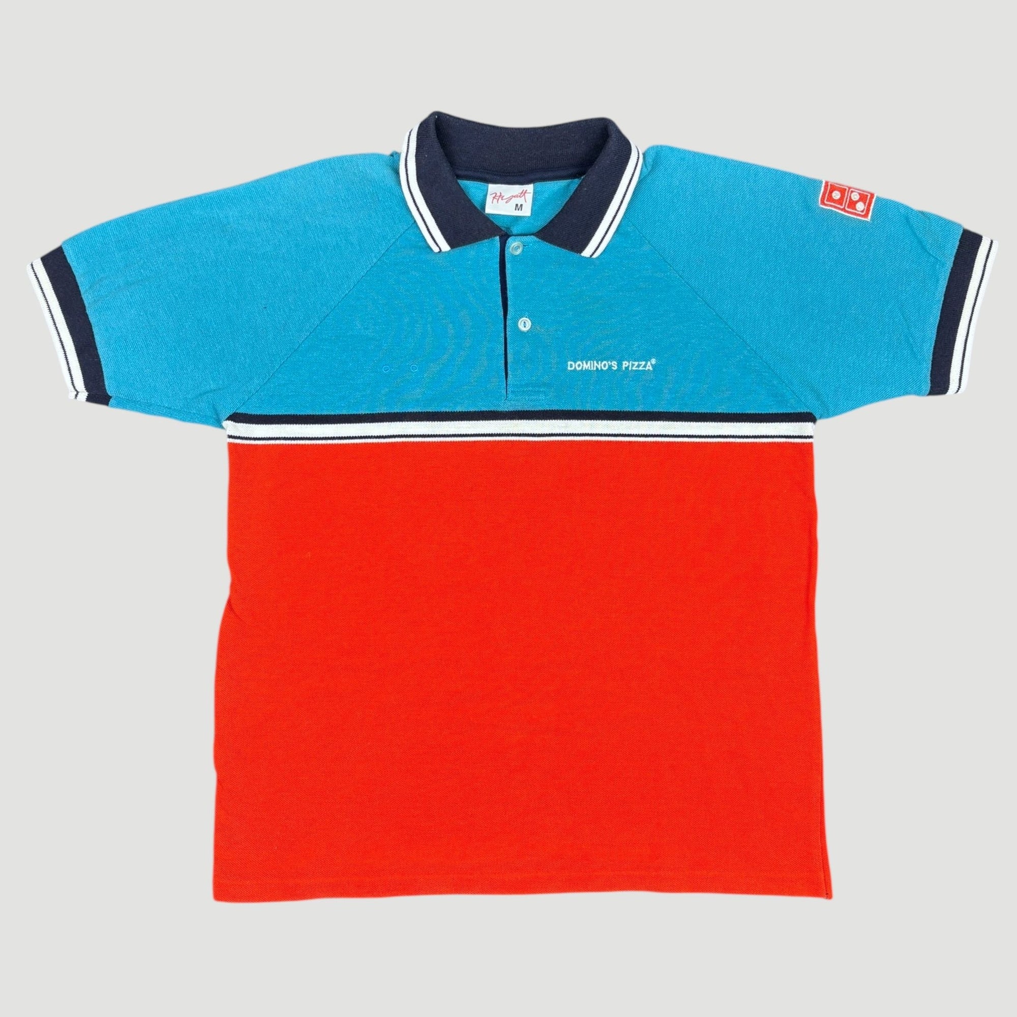 80's Domino’s Staff Polo Shirt (Navy Collar)