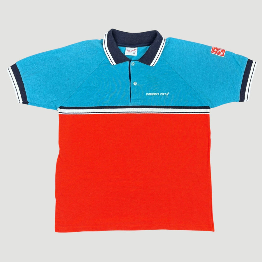 80's Domino’s Staff Polo Shirt (Navy Collar)