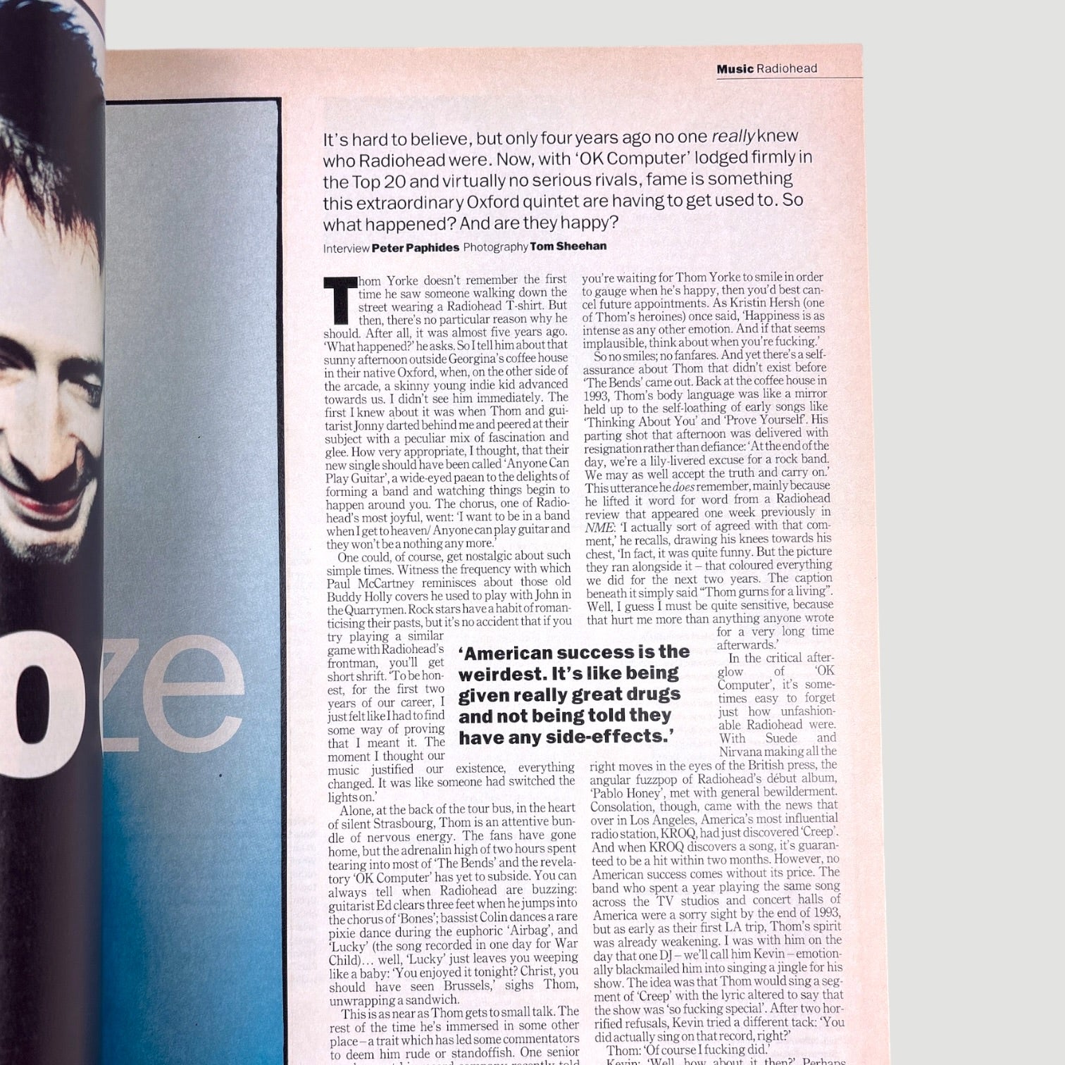 1997 Time Out Radiohead/Thom Yorke Cover Issue
