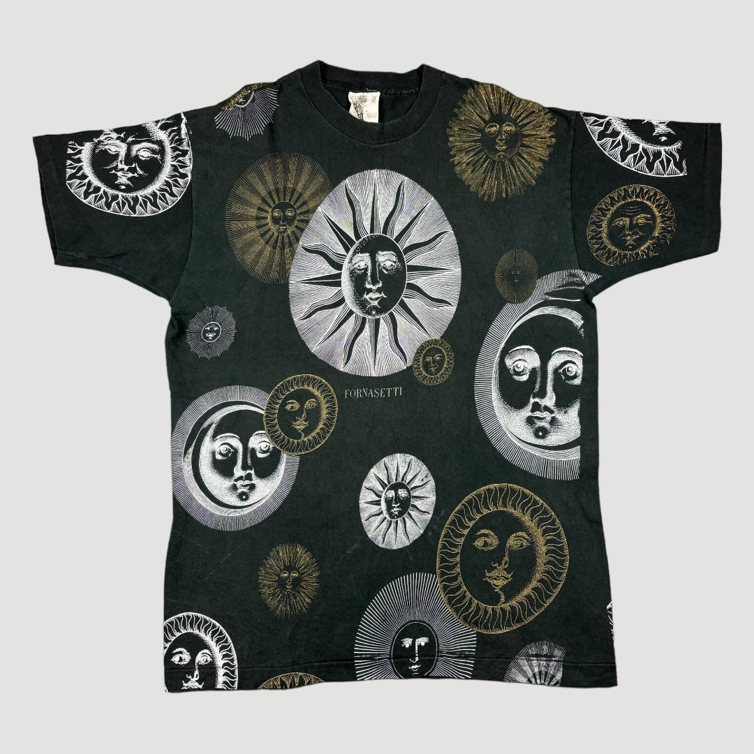 90's Fornasetti Sunshine All Over Print T-Shirt