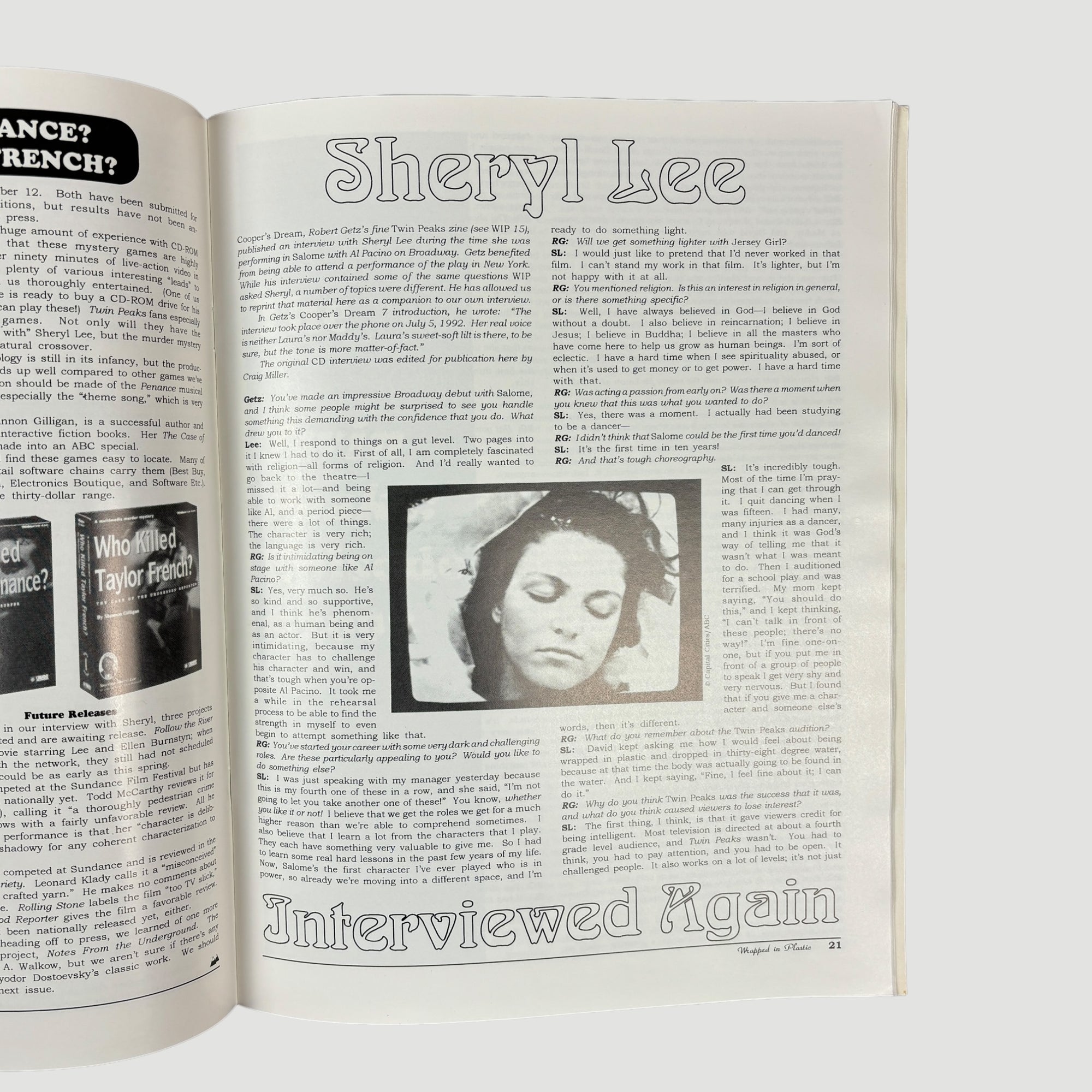 1991 Twin Peaks: Wrapped in Plastic Issue #16