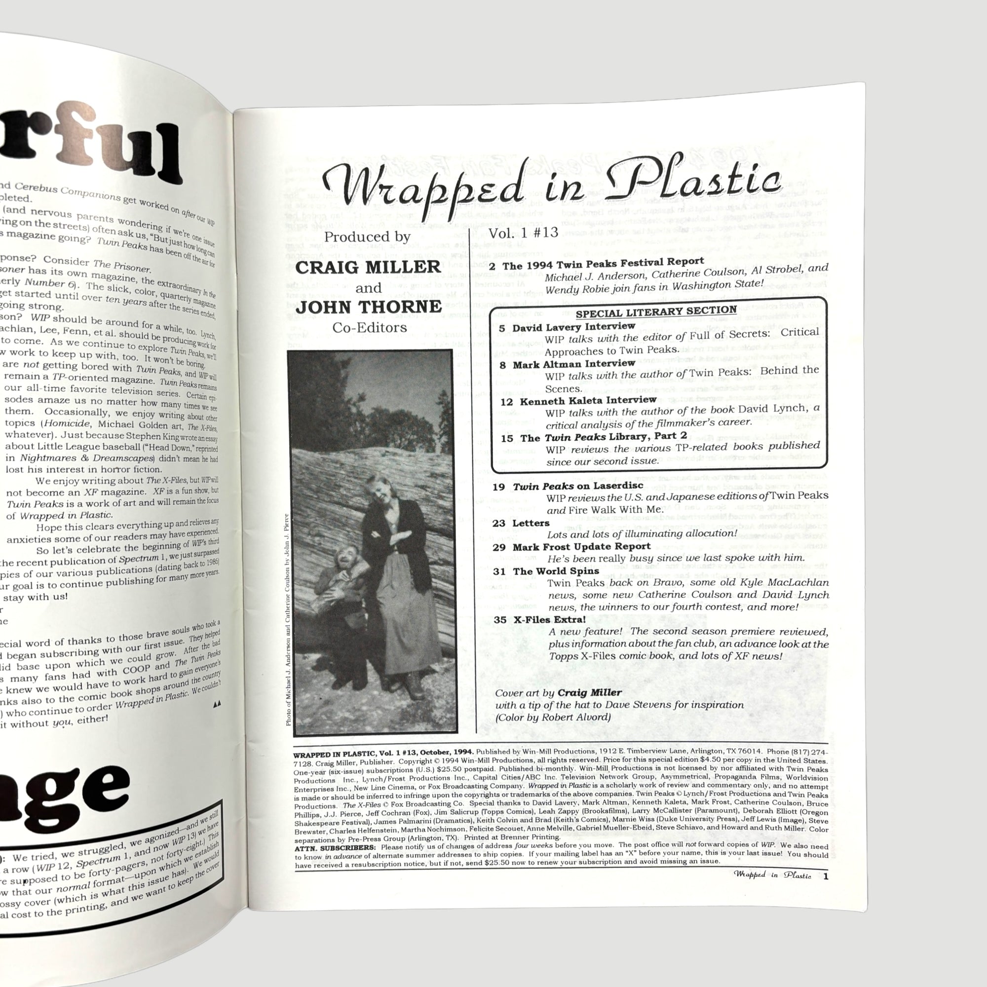 90's Twin Peaks Wrapped in Plastic No.13