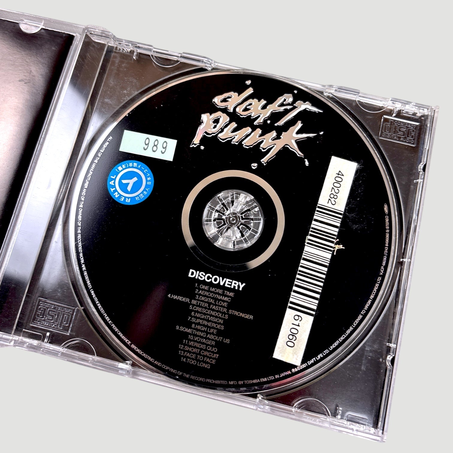 2001 Daft Punk Discovery Japanese Ex-Rental CD + Daft Clubcard
