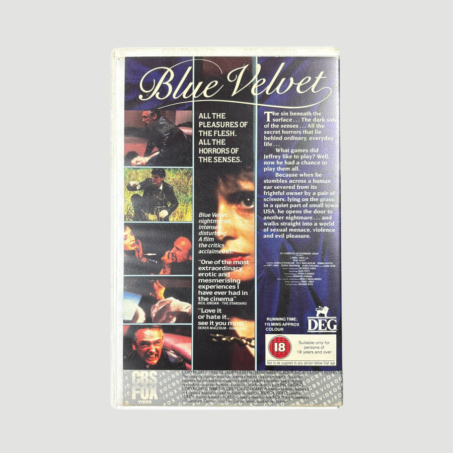 1988 Blue Velvet Ex-Rental UK VHS