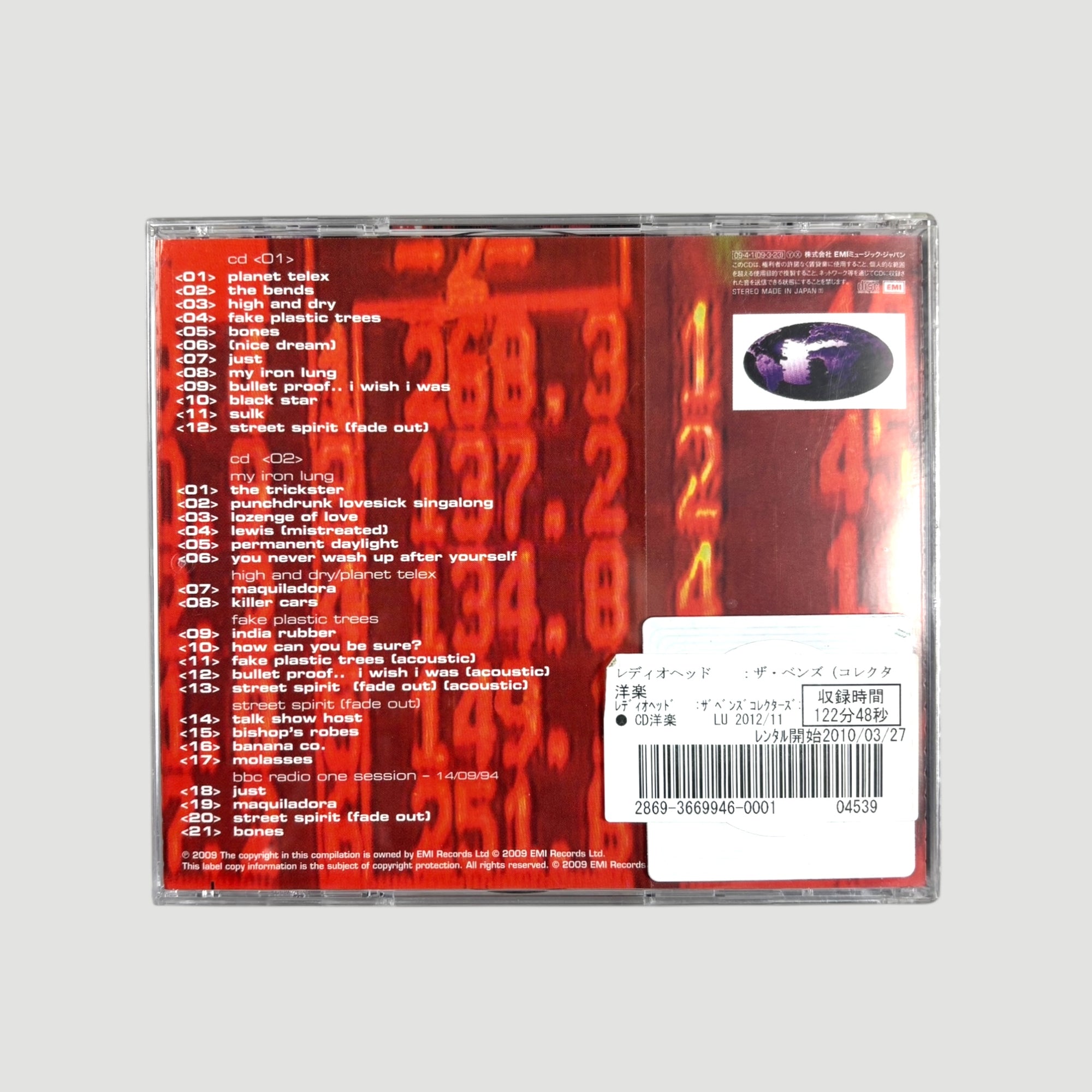 2009 Radiohead The Bends Japanese 2CD Set