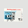 1998 Radiohead Meeting People is Easy Promo Postcard