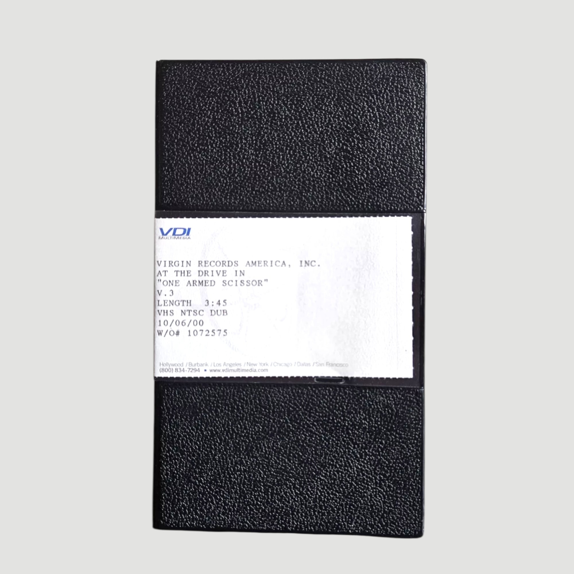 2000 At The Drive-In One Armed Scissor Promo VHS