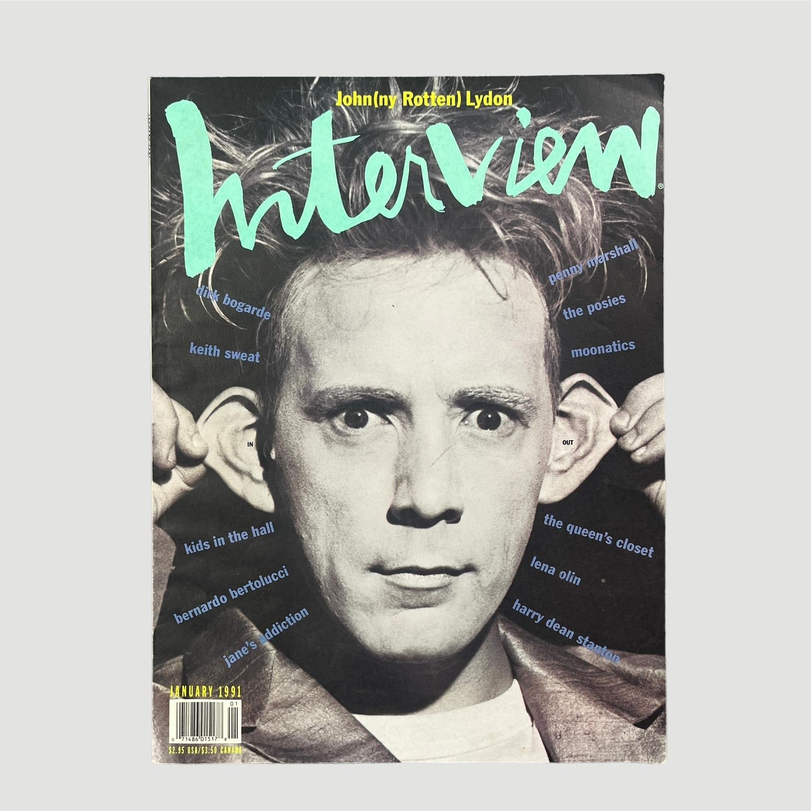 1991 Interview Magazine John Lyndon Issue