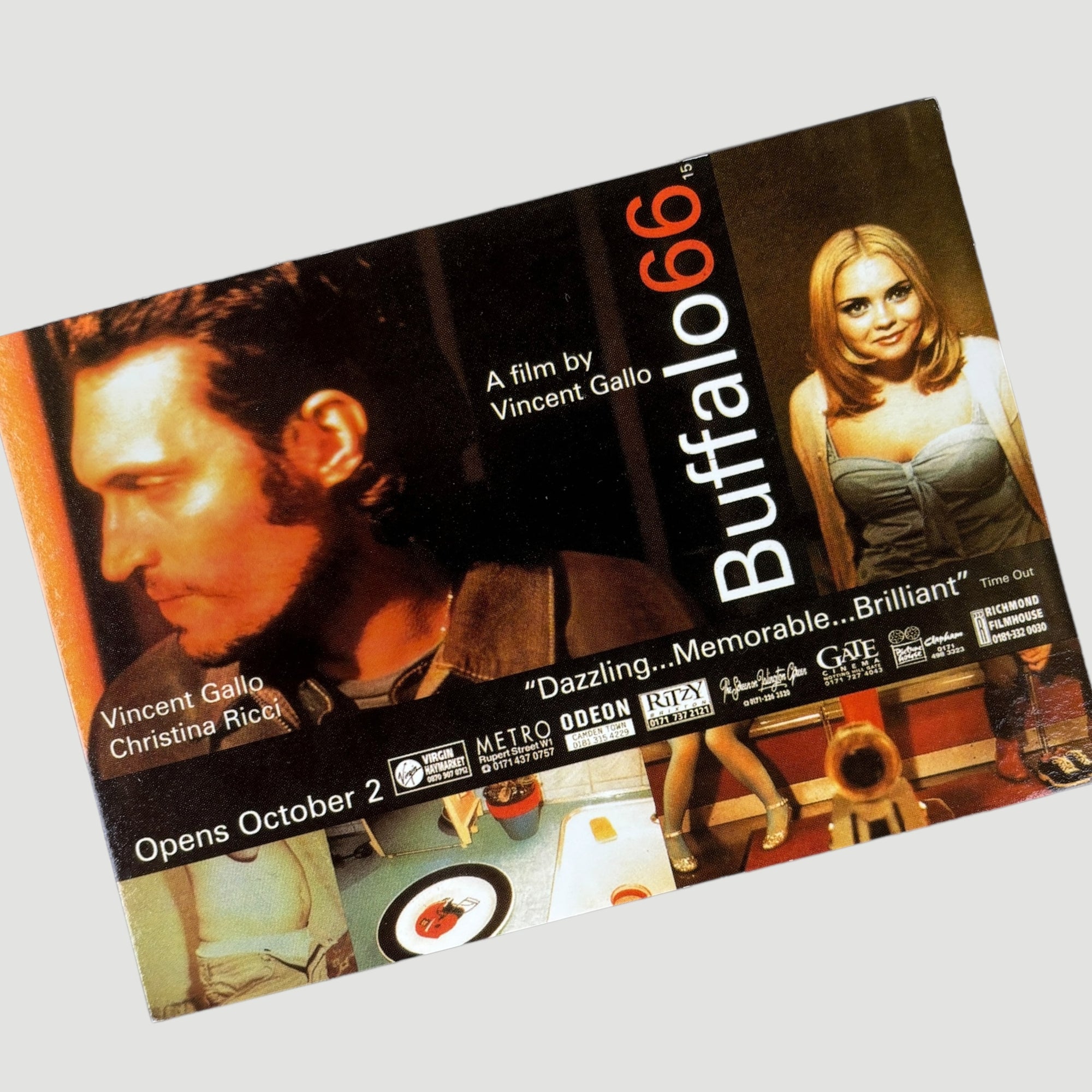 1998 Buffalo 66 3 x Postcard Set