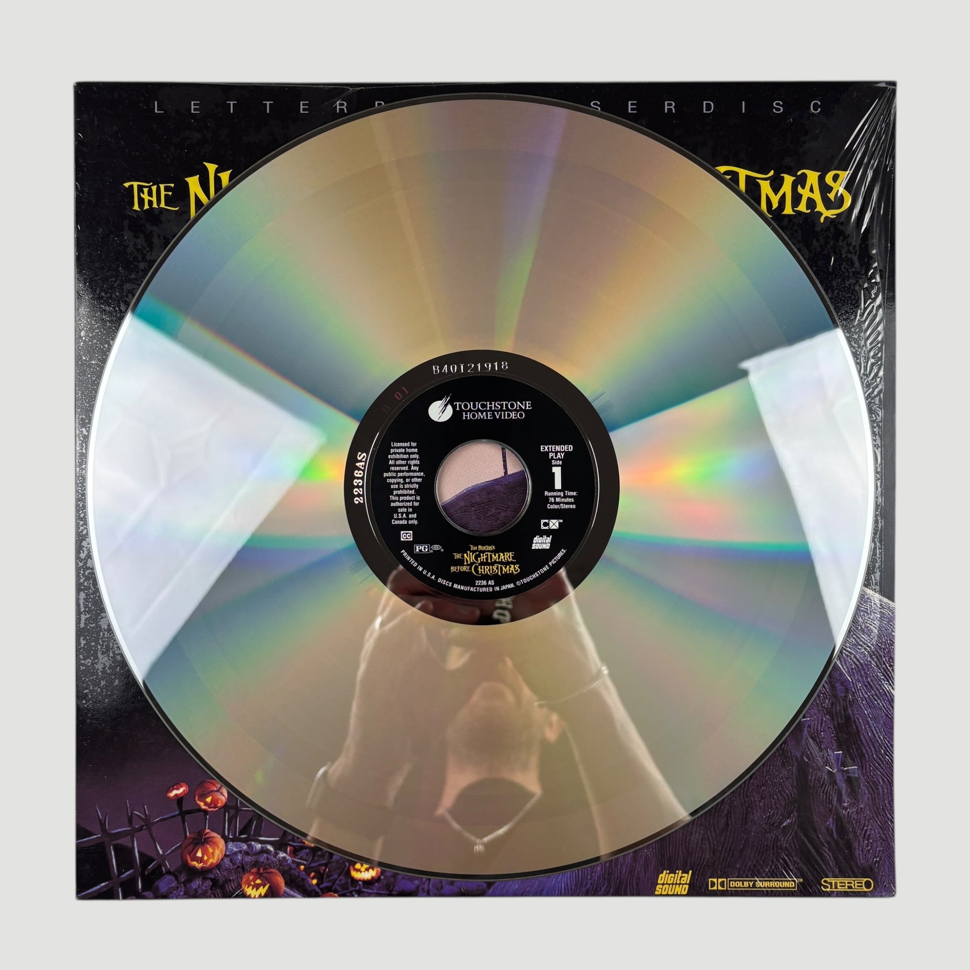 1993 The Nightmare Before Christmas Laserdisc