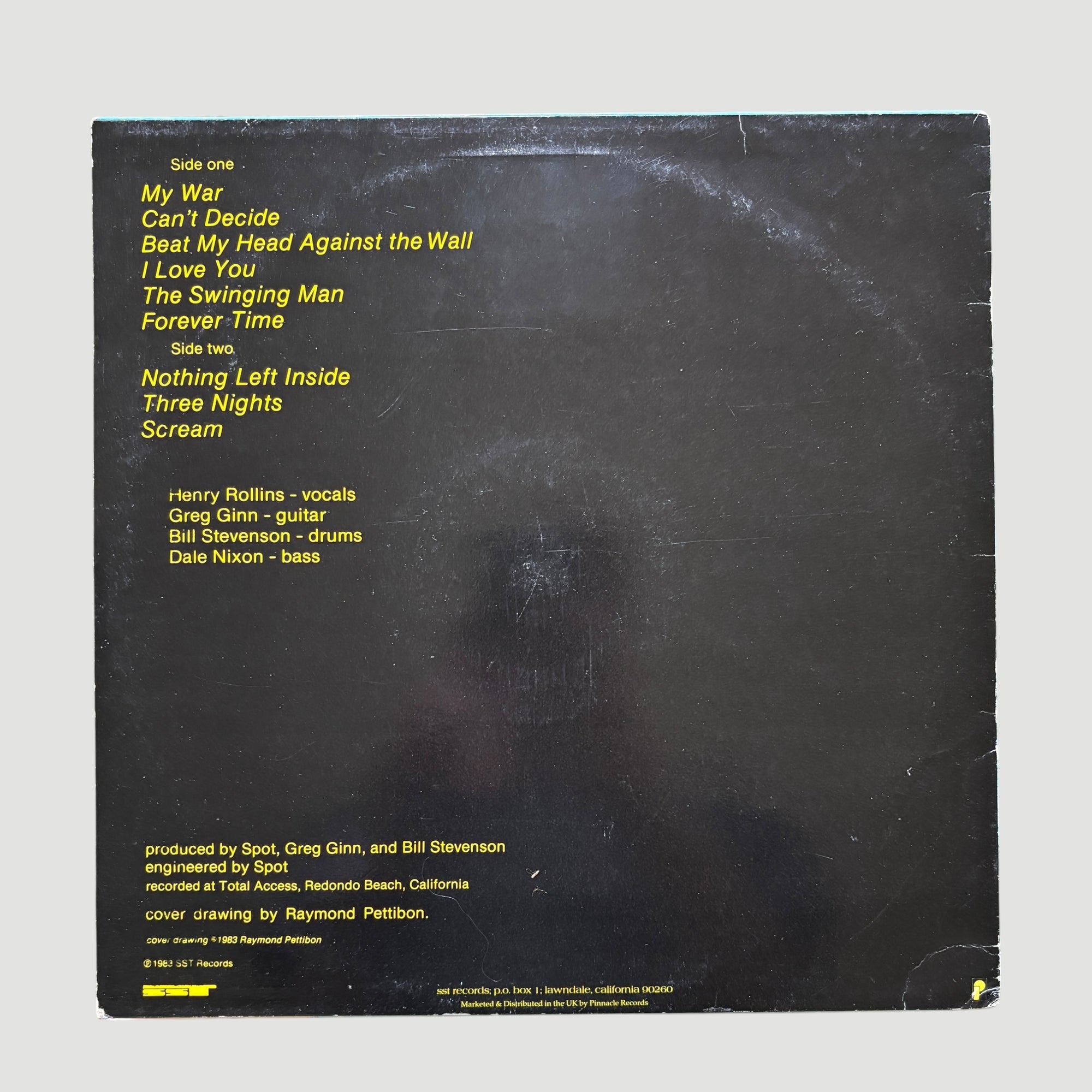 1984 Black Flag My War UK 1st Press LP