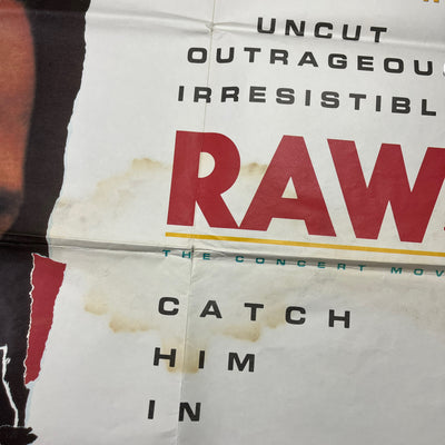 1987 Eddie Murphy Raw UK Quad Poster
