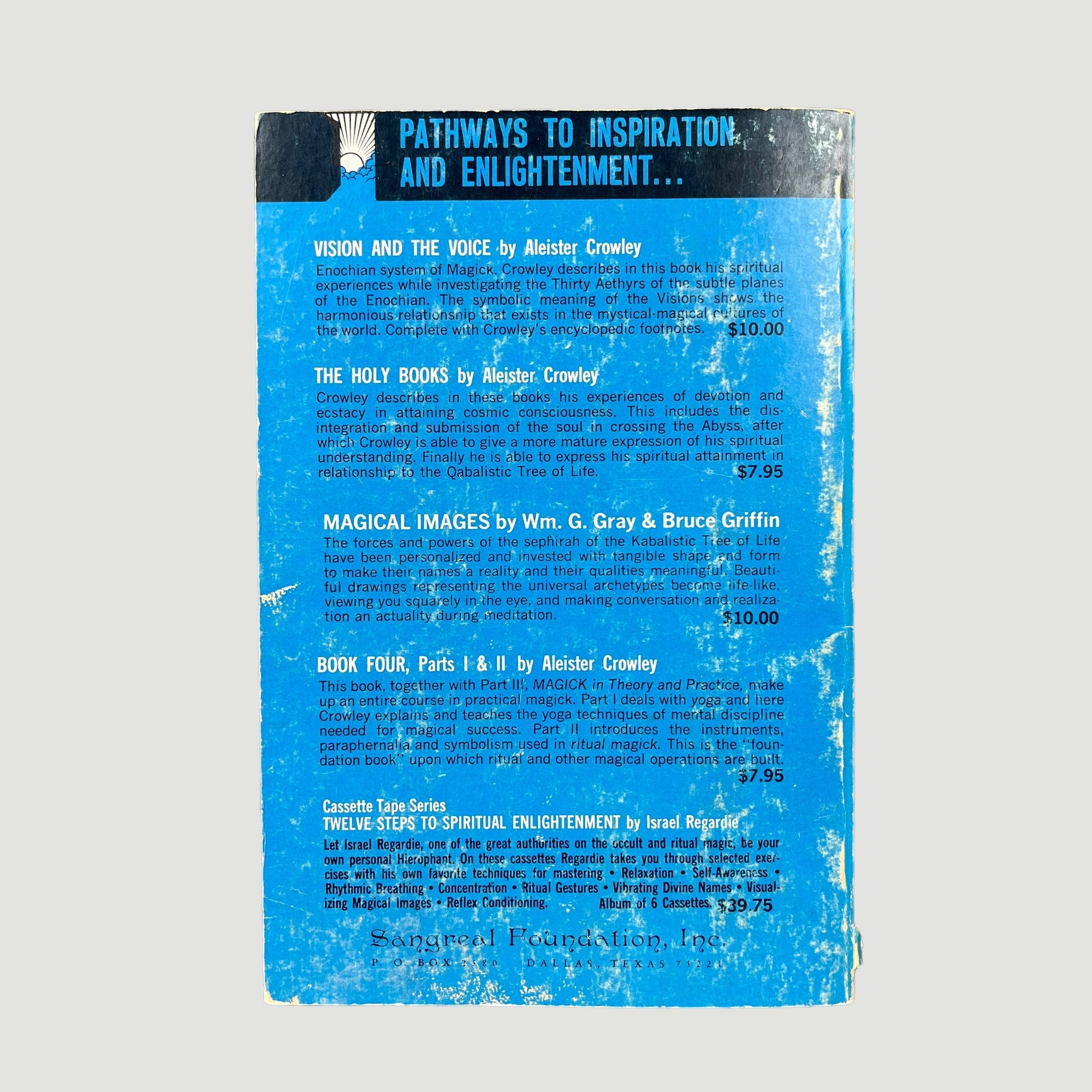 1972 Aleister Crowley 'Eight Lectures on Yoga' Equinox Vol.3 No.4