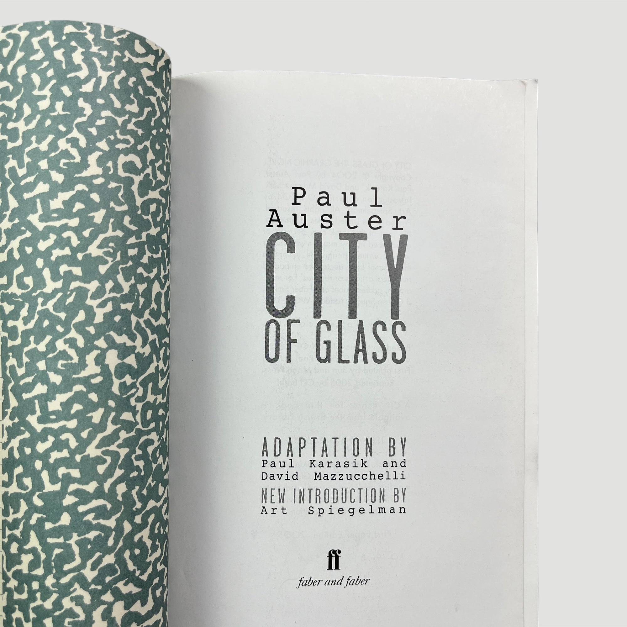 2005 Paul Auster City of Glass 1st Edition