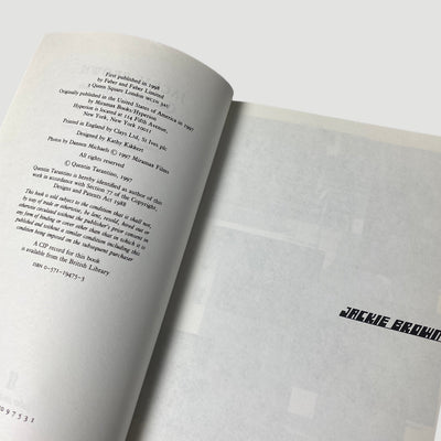 1998 Jackie Brown Screenplay + Faber Letter