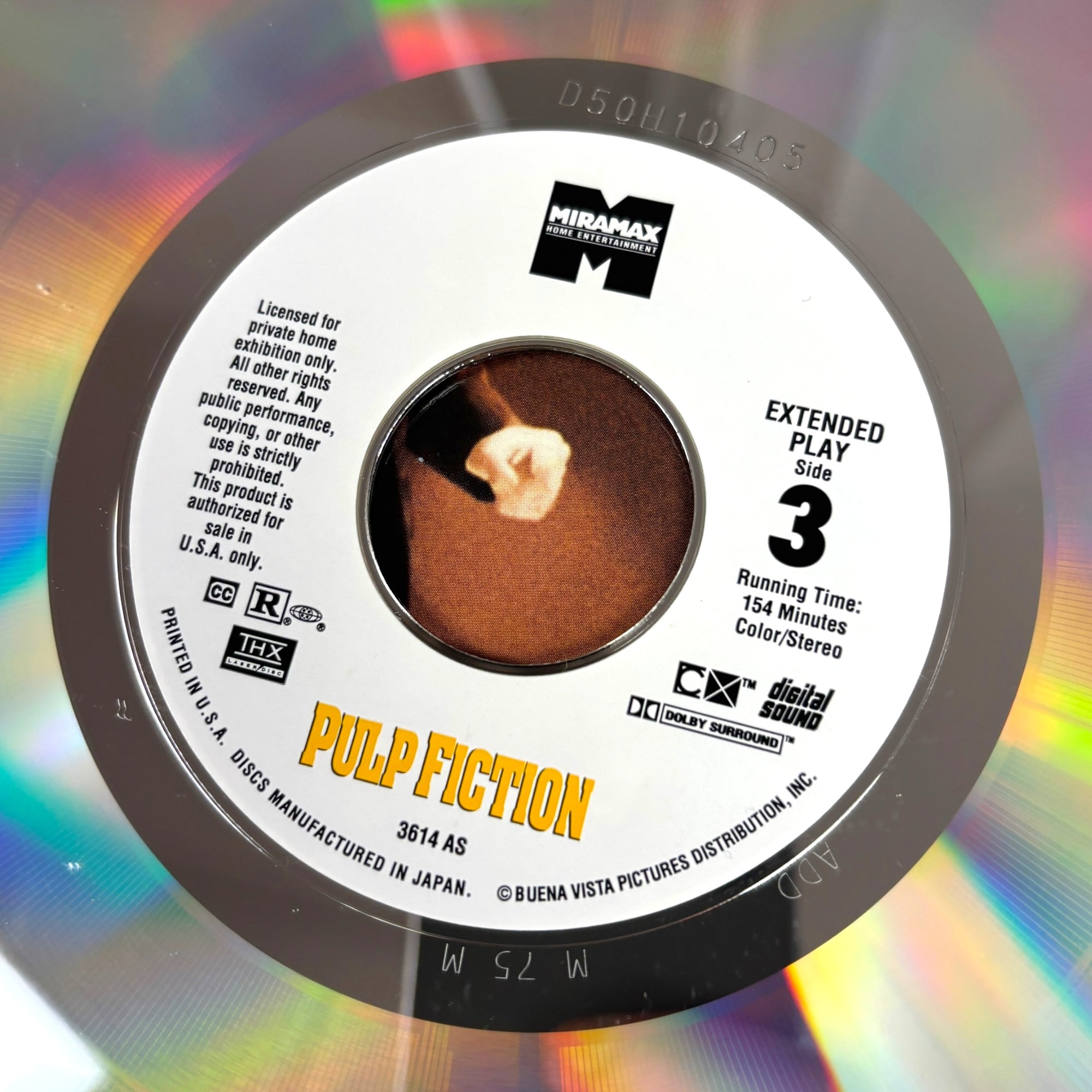 1994 Pulp Fiction UK Gatefold 2 Laserdisc Set