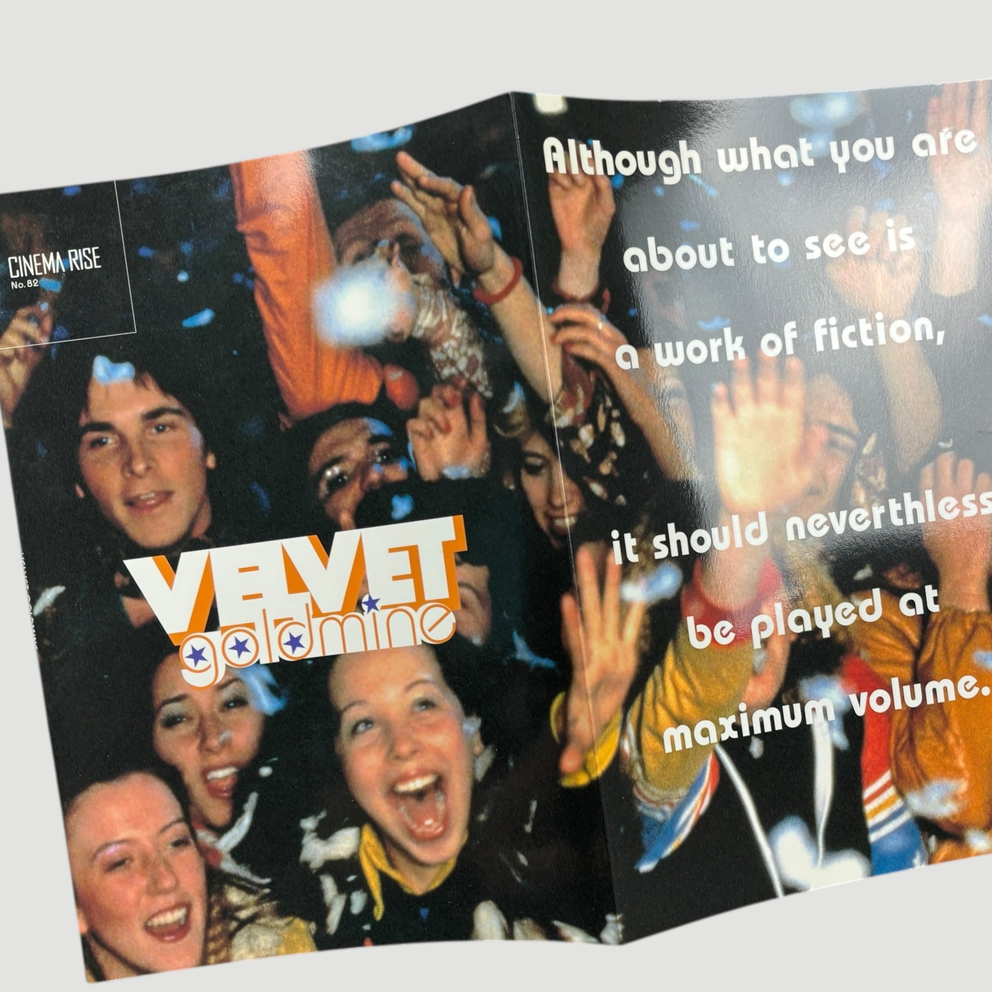 1998 Velvet Goldmine Japanese Programme + Ticket