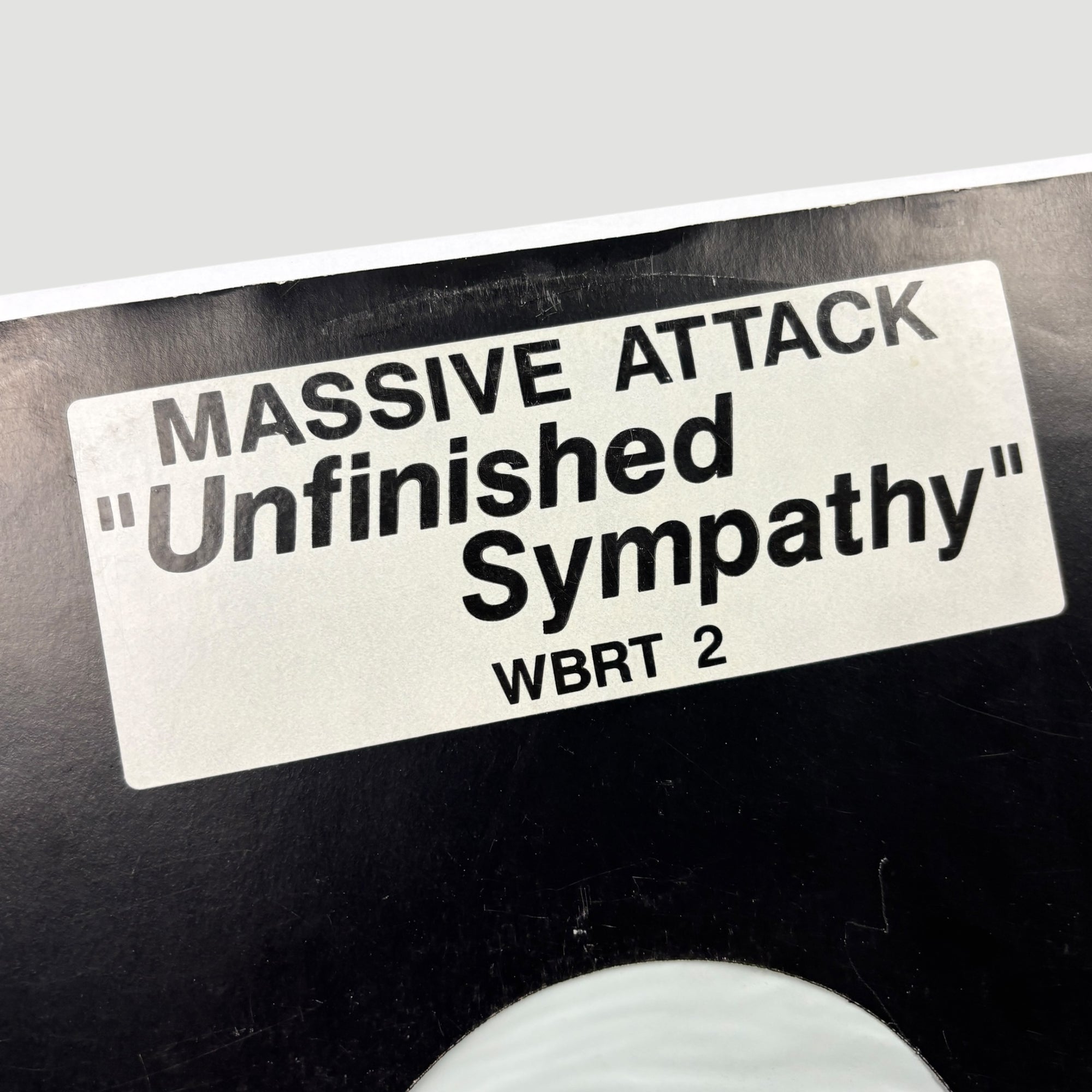 1991 Massive Attack Unfinished Sympathy 12" White Label Promo