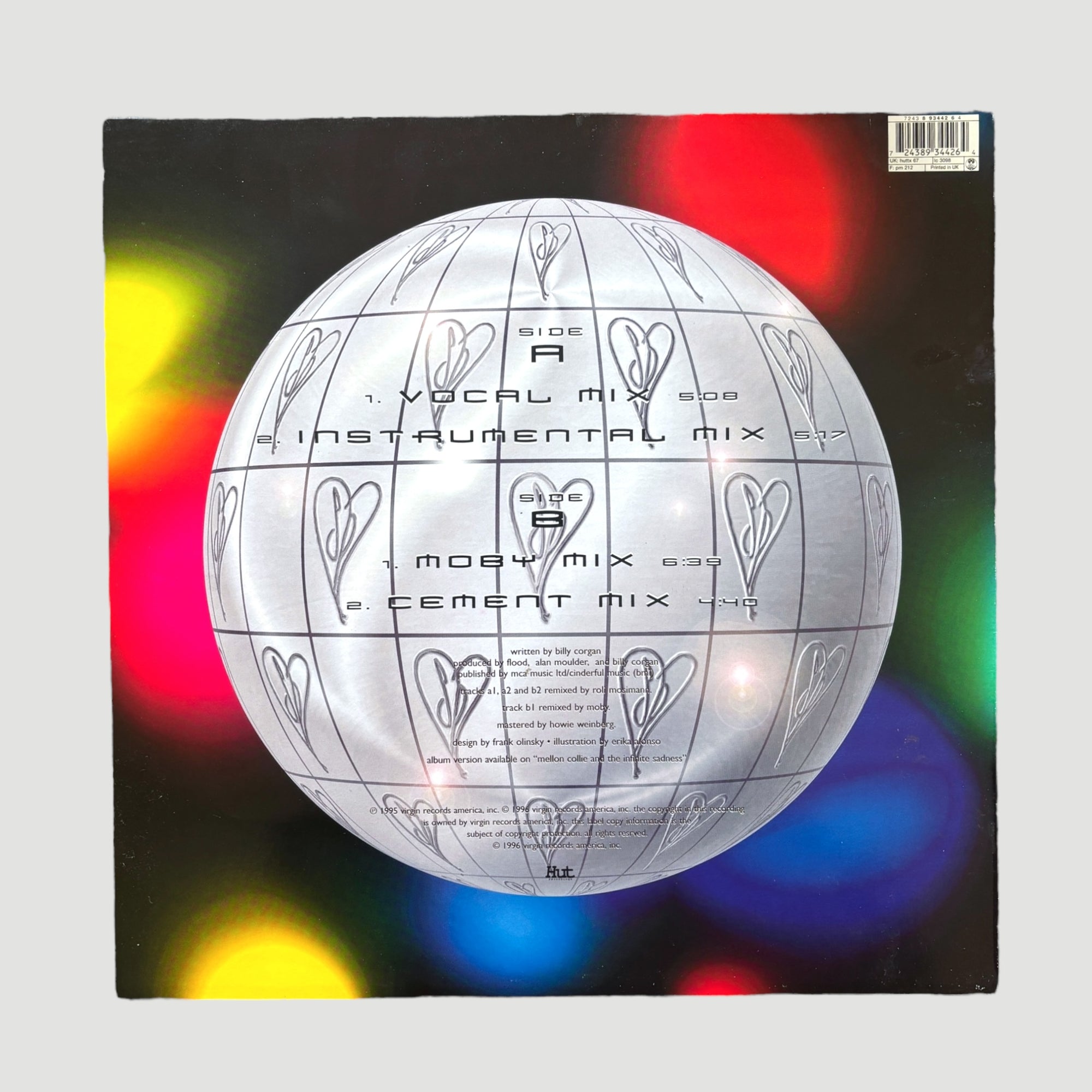 1996 The Smashing Pumpkins 1979 The Remixes UK 12" Single