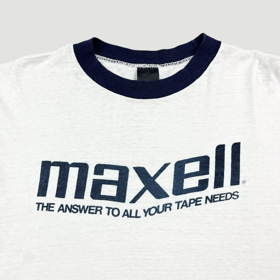 80's Maxell The Answer Ringer T-Shirt