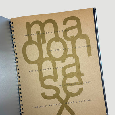 1992 Madonna Sex UK Book