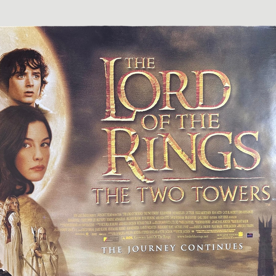 2002 Lord of the Rings - The Two Towers UK Quad Poster