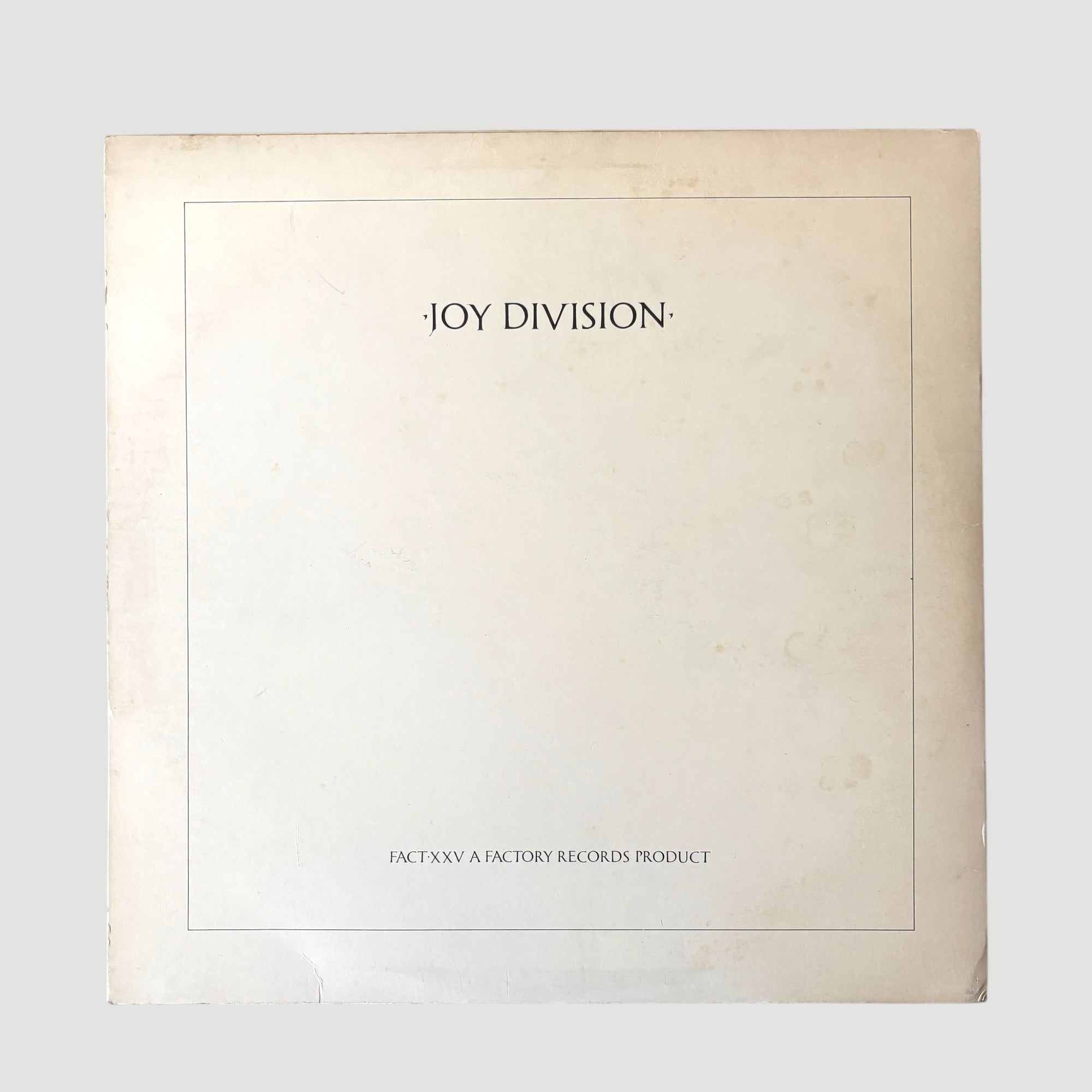 1980 Joy Division Closer Early UK Tranco Stereo Press