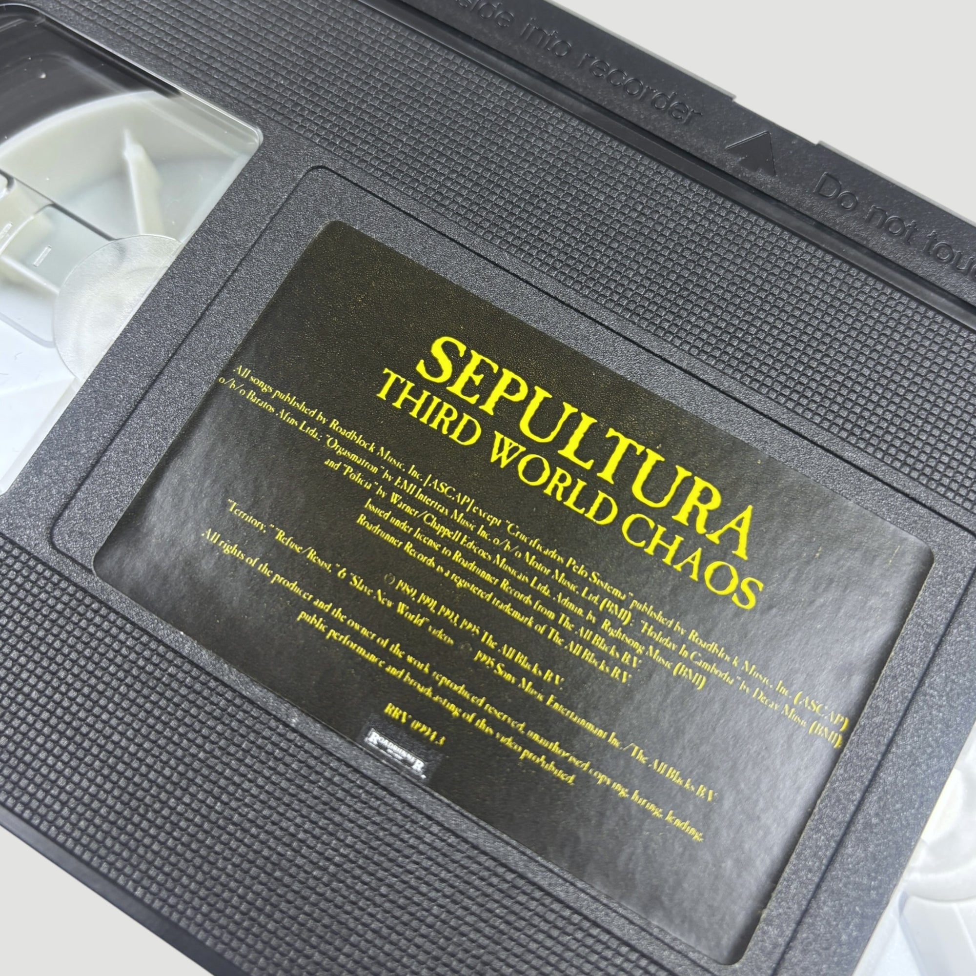 1995 Sepultura Third World Chaos VHS