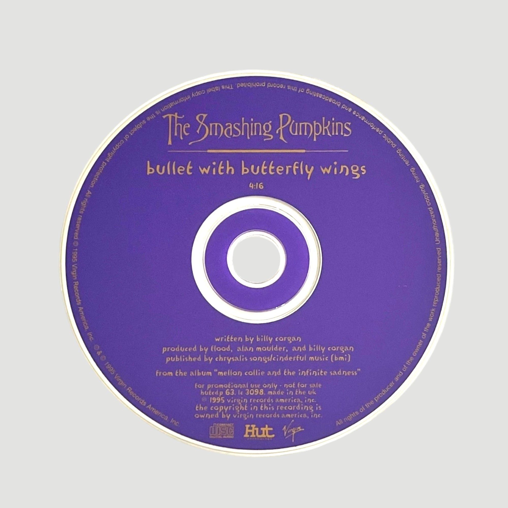 1995 The Smashing Pumpkins Bullet with Butterfly Wings Promo CD