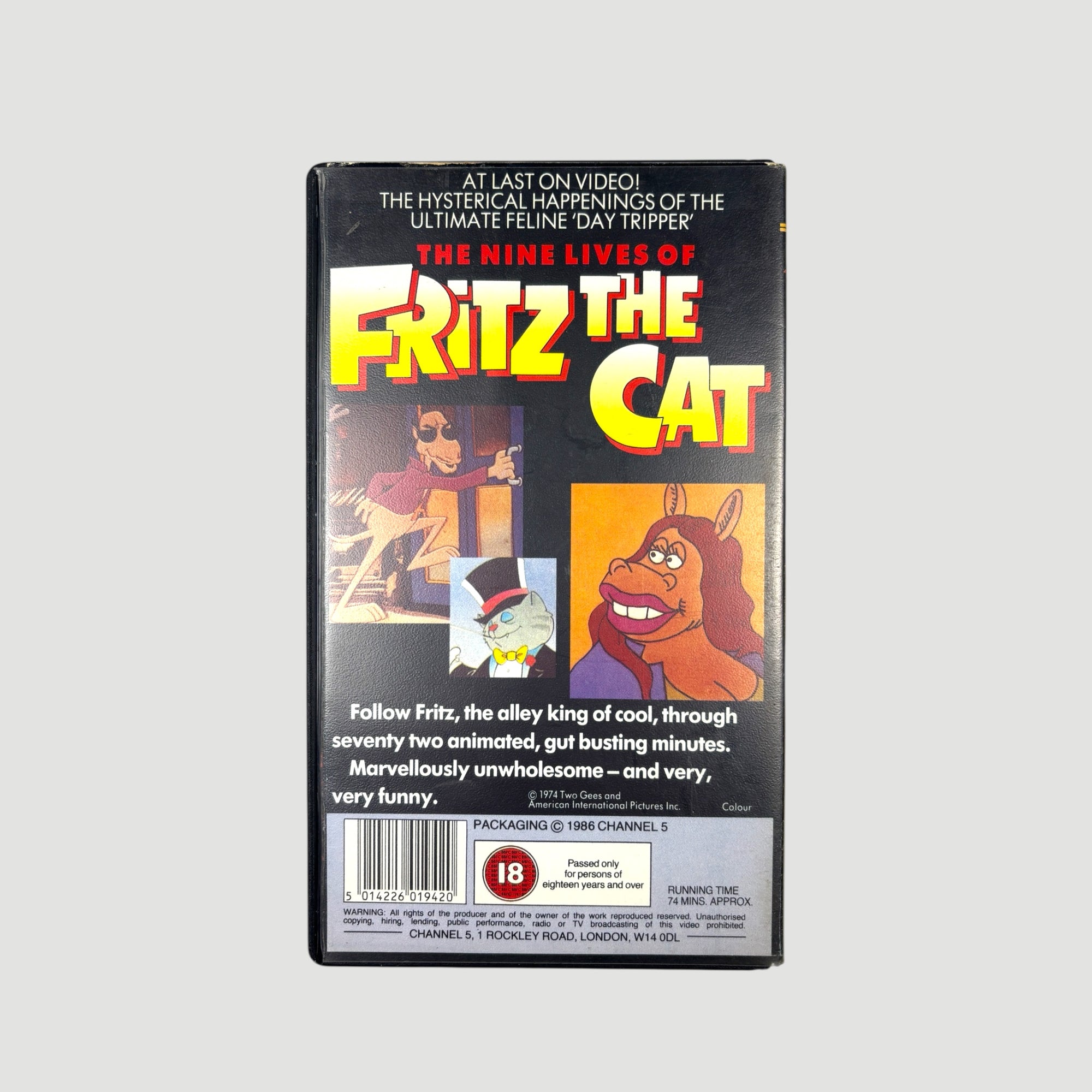 1986 Fritz the Cat VHS