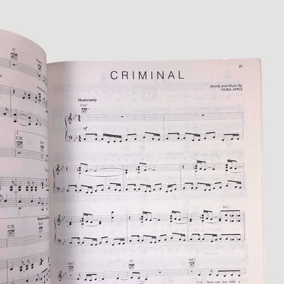 1996 Fiona Apple Tidal Piano/Vocal/Guitar Book