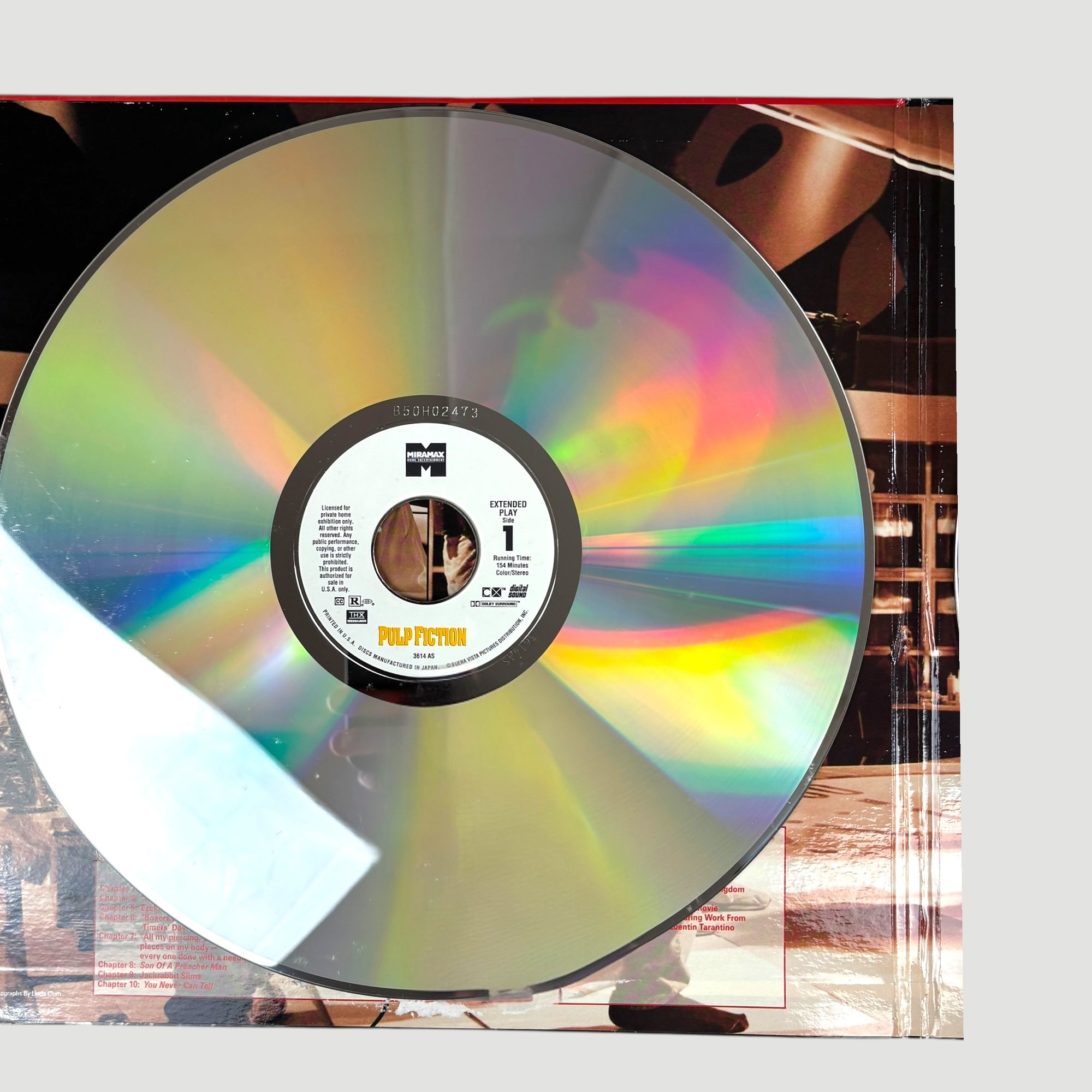 1994 Pulp Fiction UK Gatefold 2 Laserdisc Set