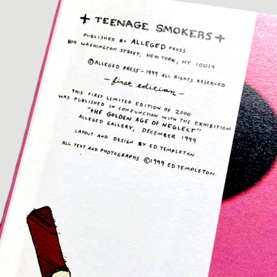 1999 Ed Templeton 'Teenage Smokers' 1st Edition Limited Edition