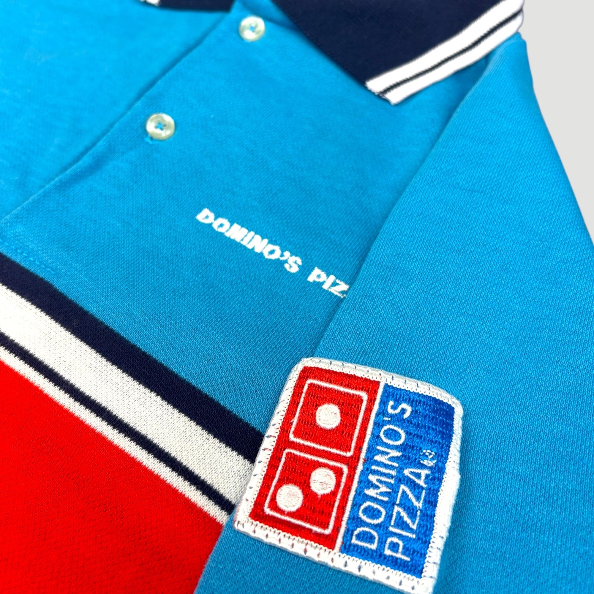 80's Domino’s Staff Polo Shirt (Navy Collar)