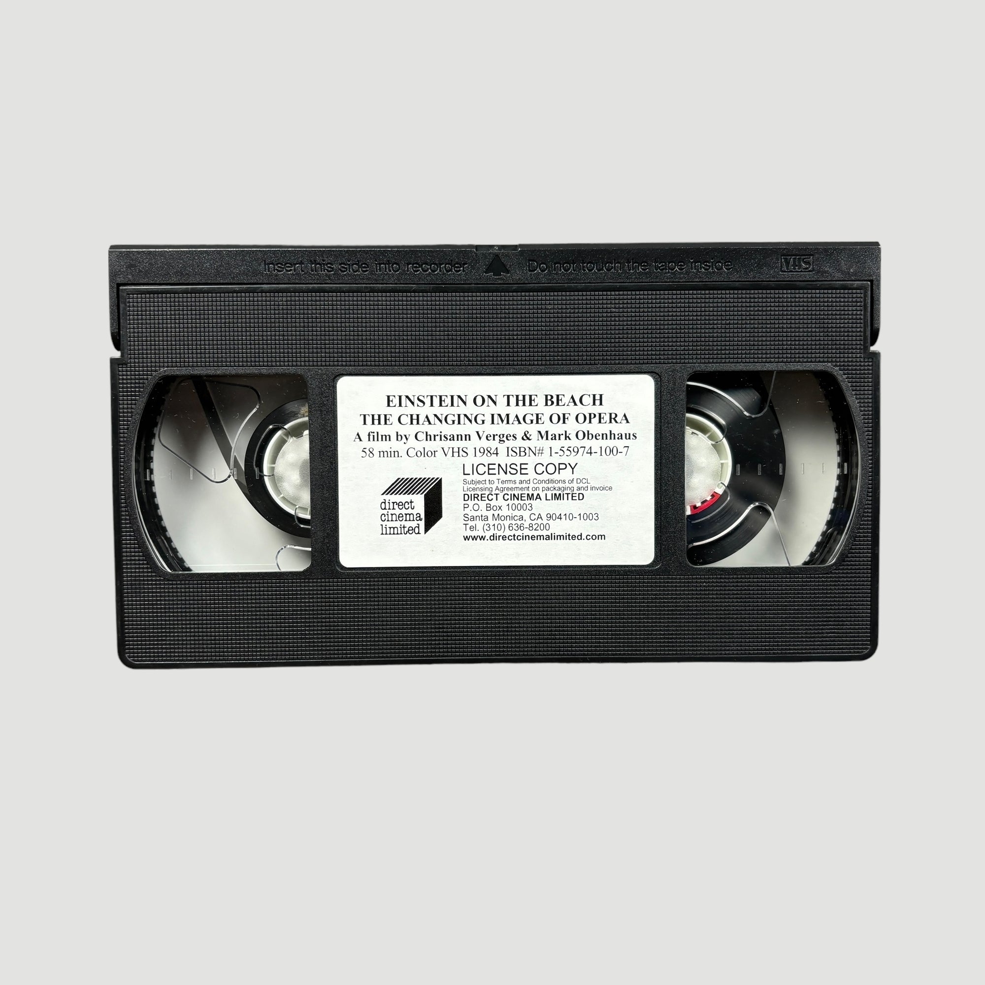 1987 Philip Glass/Robert Wilson 'Einstein on the Beach' VHS