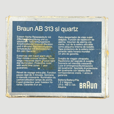 80's Braun AB313sl Travelclock (Boxed)