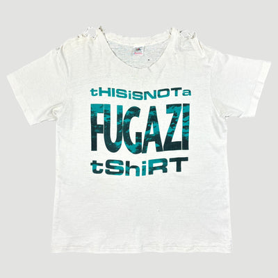 Early 90's Fugazi 'This is not a Fugazi T-Shirt' White T-Shirt