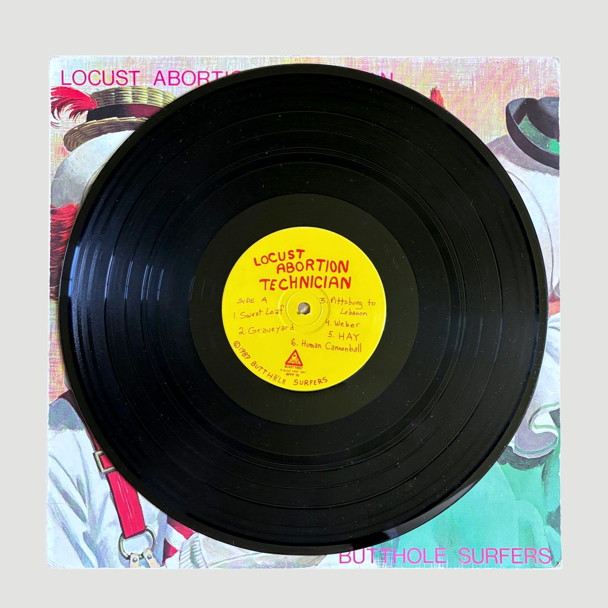 1987 Butthole Surfers Locust Abortion Technician 1st Press UK LP
