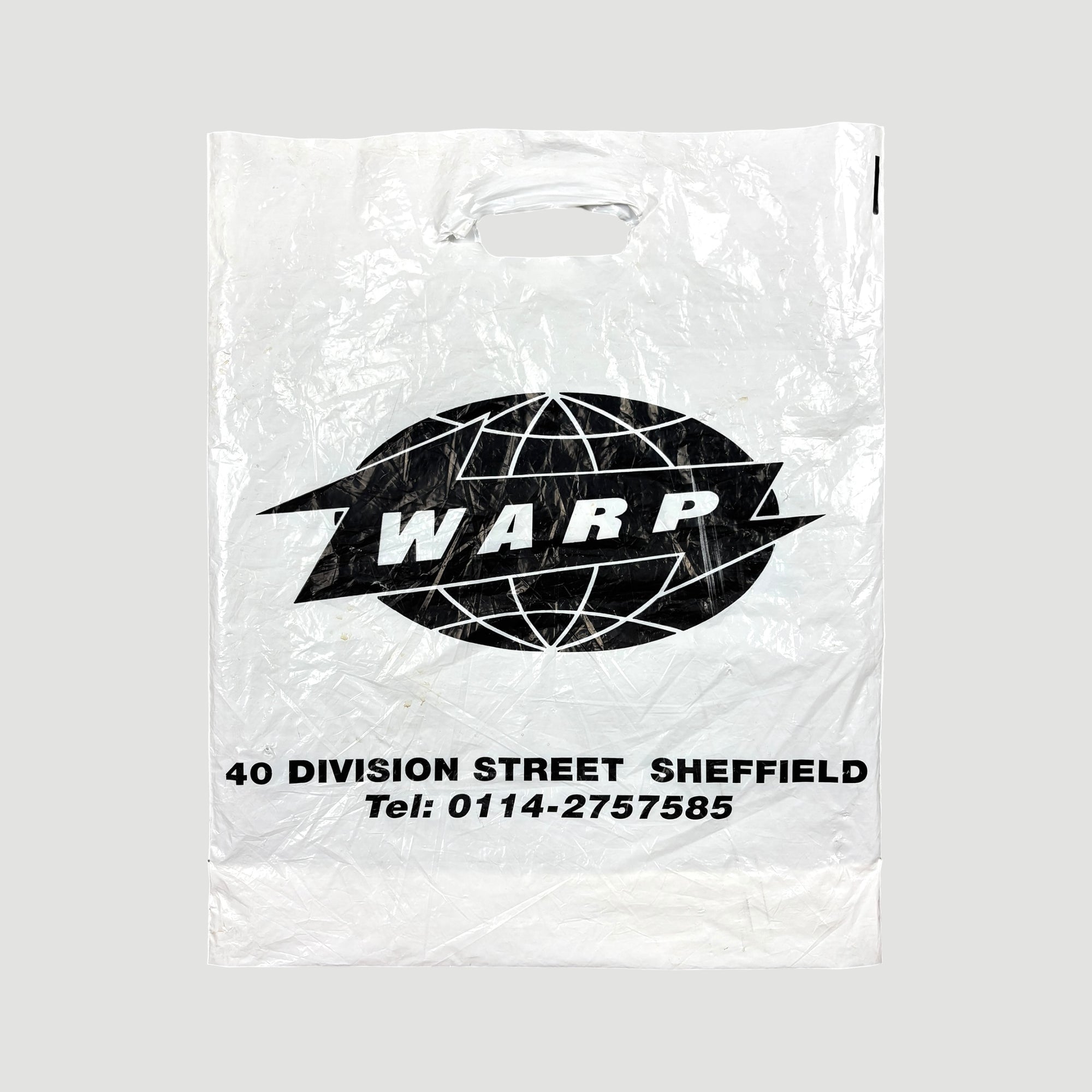 90's Warp Records Division Street Sheffield Carrier Bag