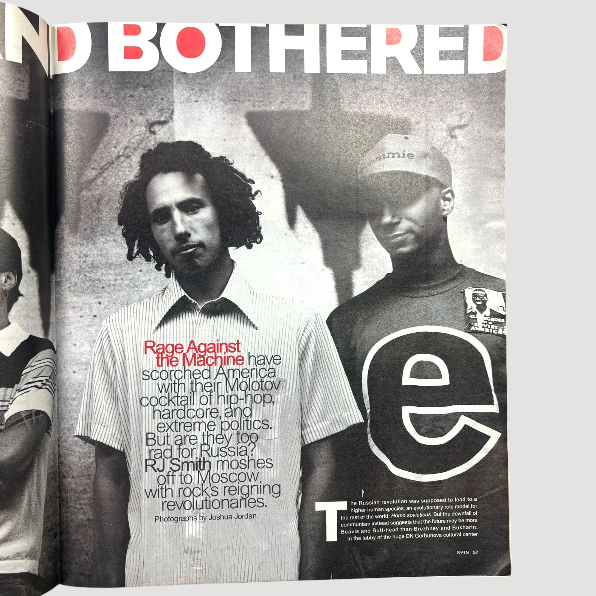 1996 Spin Magazine Rage Against the Machine Cover Issue